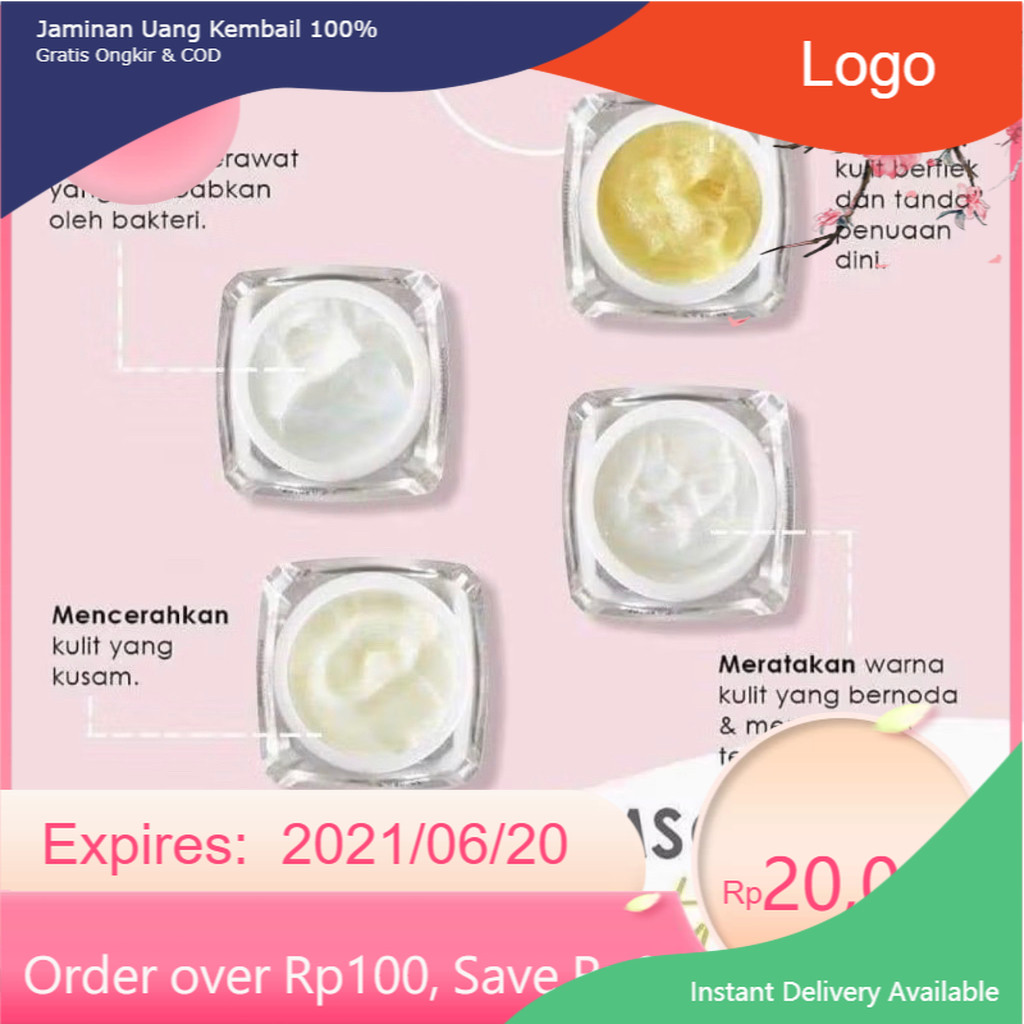 NIGHT WHITENING, NIGHT ACNE,LUMINOUS,ULTIMATE MALAM ECER MS GLOW Dan DAY CREAM ECER MSGLOW PAKET MSG