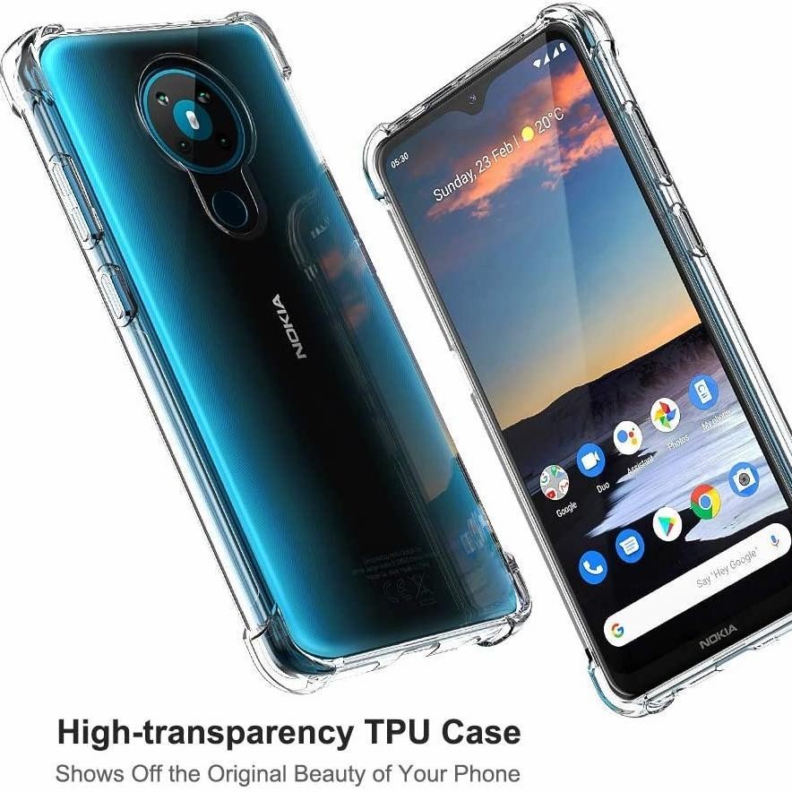 CASE NOKIA 5.3 SOFTCASE ANTICRACK AIRBAG CASING TRANSPARANT ANTI SHOCK