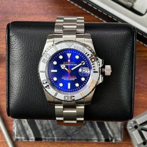 Seiko Yachtmaster Blue Titanium NH35 Automatic Custom