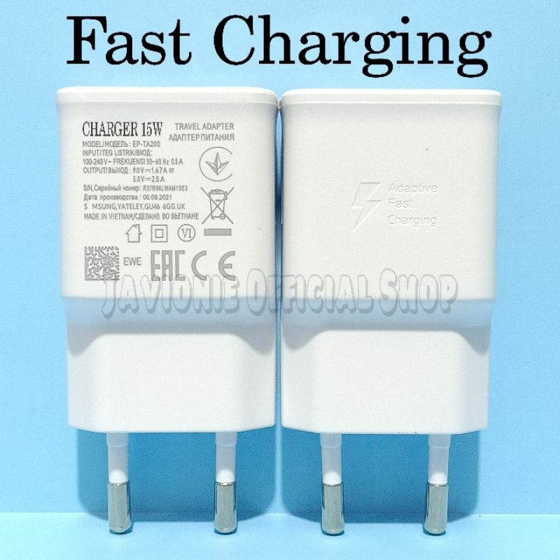 CHARGER CASAN CAS HP SAMSUNG GALAXY A9 2018 C9 PRO ORIGINAL TYPE C 15W FAST CHARGING