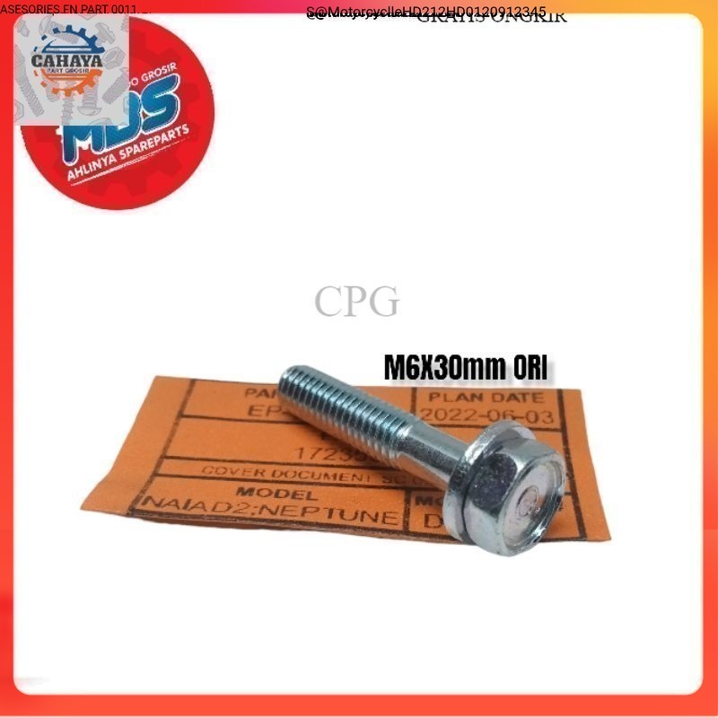 BAUT RADIATOR HONDA PCX VARIO ADV ORIGINAL M6X30 KUNCI 10  NO PART 93401-06030 new otomotif $ Motorc