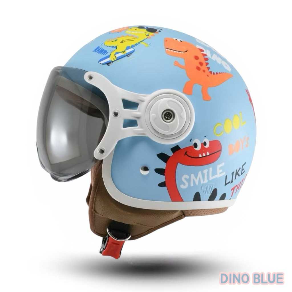HELM BOGO PILOT ANAK BIP PLAS MOTIF KARTUN LUCU PORORO