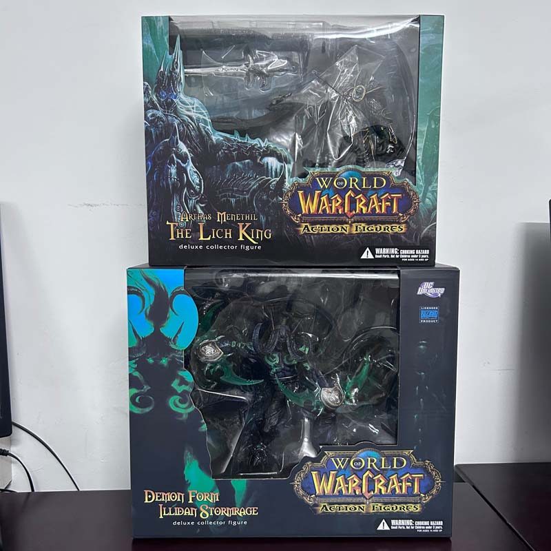 WOW Game Fall of The Lich King Arthas Menethil Demon Hunter Illidan Devil DC05 Figma Action Figure M