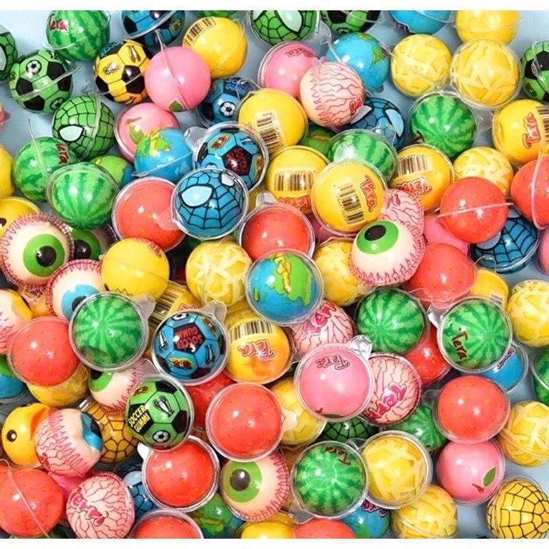 permen lunak isi 50 per toples/permen lunak BULAT / BOLA Trolli LUVMI aaa SWEETY planet gummy