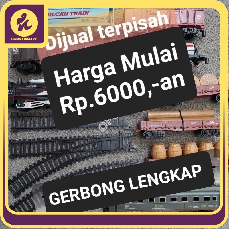 Special Promo ACCESORIES rel RAIL KING railking rel lurus WESEL lengkung gerbong kepala kereta api s