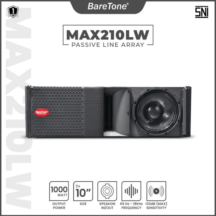 BareTone Line Array MAX210LW Passive Line Array