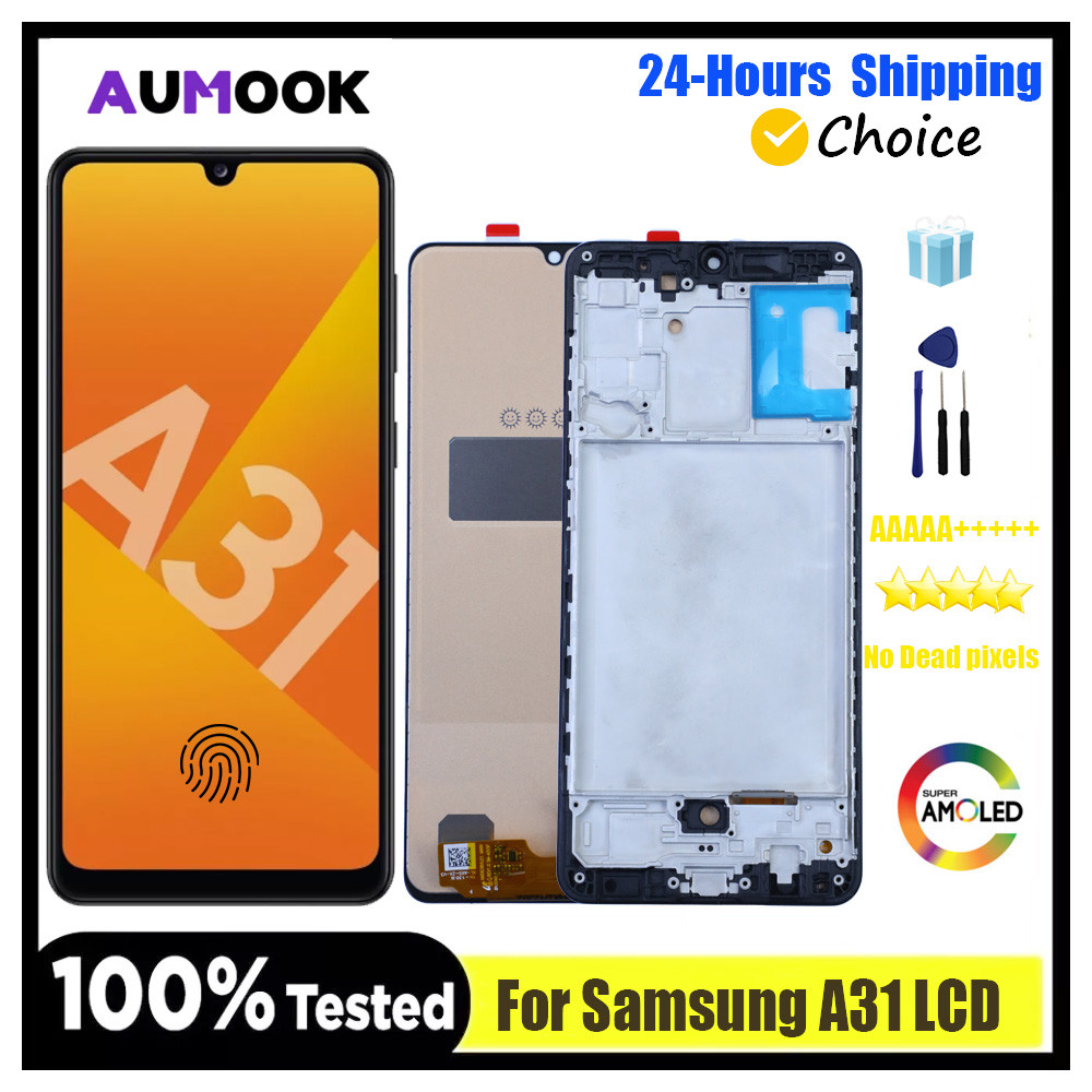6.4" AMOLED For Samsung A31 LCD splay Tou Screen gitizer Assembly Replacement For Samsung A31 A315 A