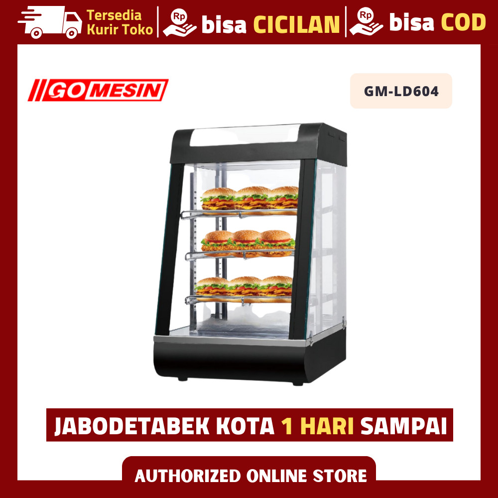 Etalase Makanan Gomesin GM-LD-604 Penghangat Makanan Original