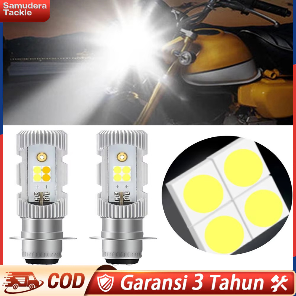COD Lampu Depan Motor LED 2 Sisi Arus Wajib DC 6500K Kaki 1 11163UEMXI / Bohlam Depan LED M5 Univers
