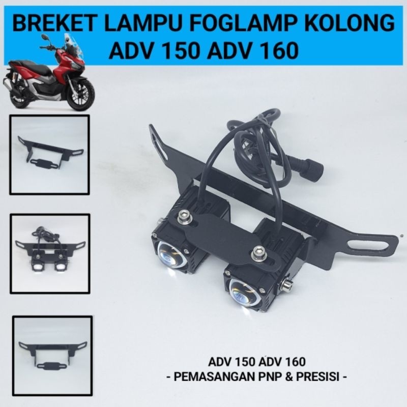Bracket Lampu D2 Laser Kolong ADV Dudukan Lampu Tembak ADV 150 ADV 160 - Tanduk