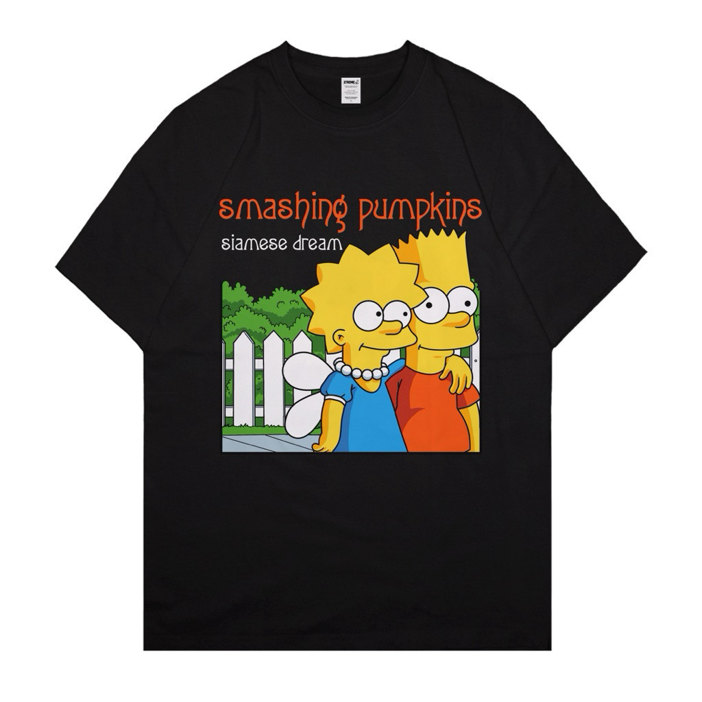 XtremeMerch The Simpsons Pumpkins Kaos Baju Oversized Kaos 100% Original Tshirt