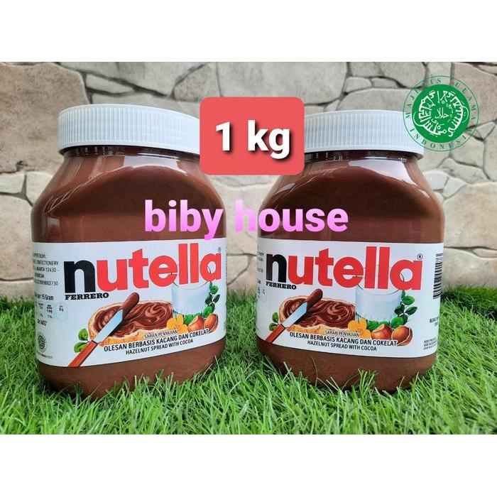 Selai Nutella |Nutella 1kg |680 gr |selai coklat nutella halal mui - 1 kg