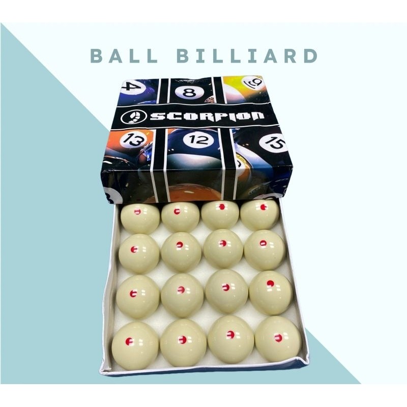 _% PROMO bola putih / gaco billiard / bola tanggung ZkW
