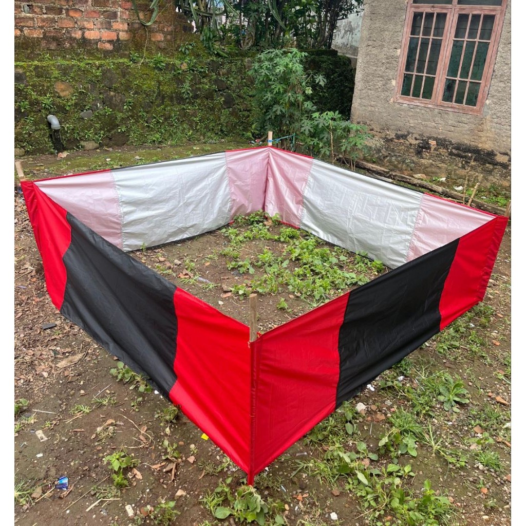 (rara) Geber ayam aduan kain, arena aduan ayam persegi 2 meter, 2.5 meter dan 3 meter bahan kain par