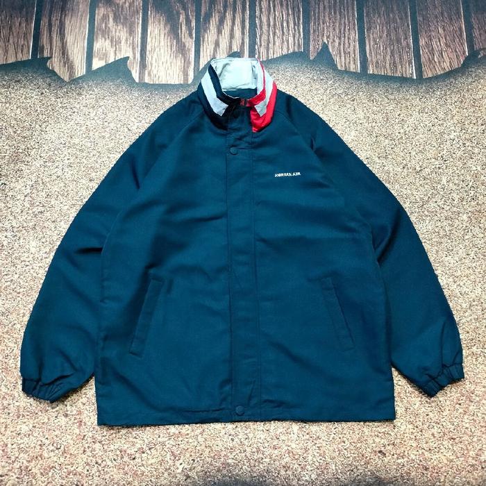 jaket windbreaker pria ACTIF FNC KOLON harringron navy murah bagus size XL