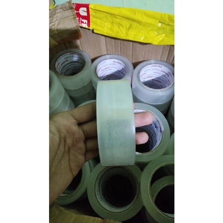 SEDIA ISOLASI LAKBAN 1.5 INCH LAKBAN 2 JARI LAKBAN 35MM REJECT KILOAN BENING PUTIH UTK PACKING