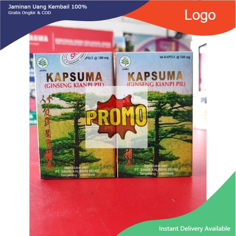 promo murah privasi aman Kapsuma ginseng kianpi pil penambah nafsu makan isi 60 kapsul - readyy - de