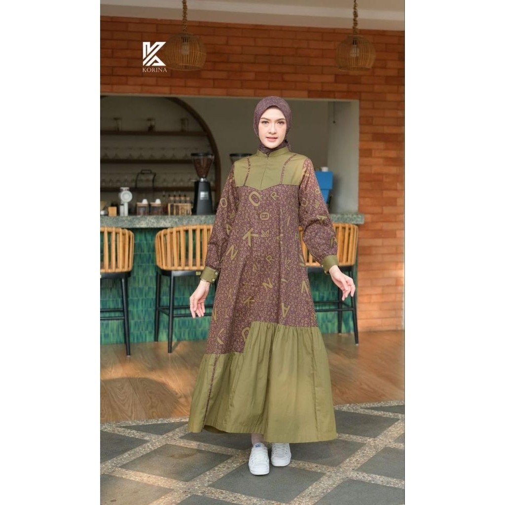 NIKEN MIDI DRESS KORINA ORIGINAL TERBARU