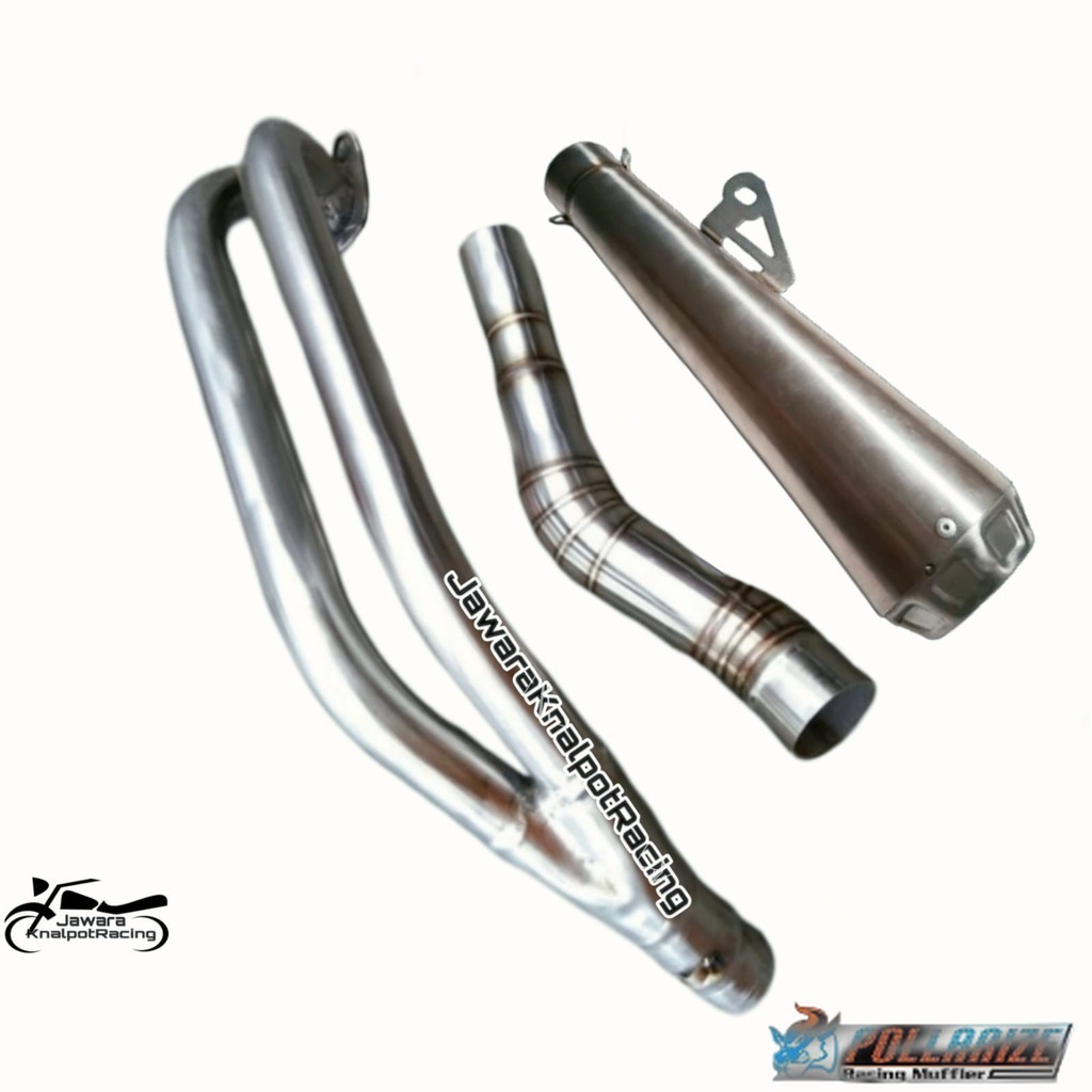knalpot standard racing shadow leheran 1 look 2 silinder