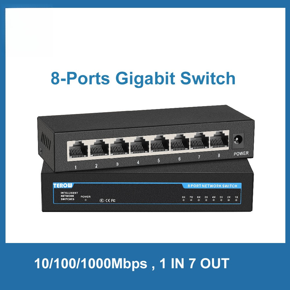 8 Ports Ethernet Switch Gigabit Network Switch 100 1000Mbps Gigabit Switch Fast RJ45 LAN Hub for ip 