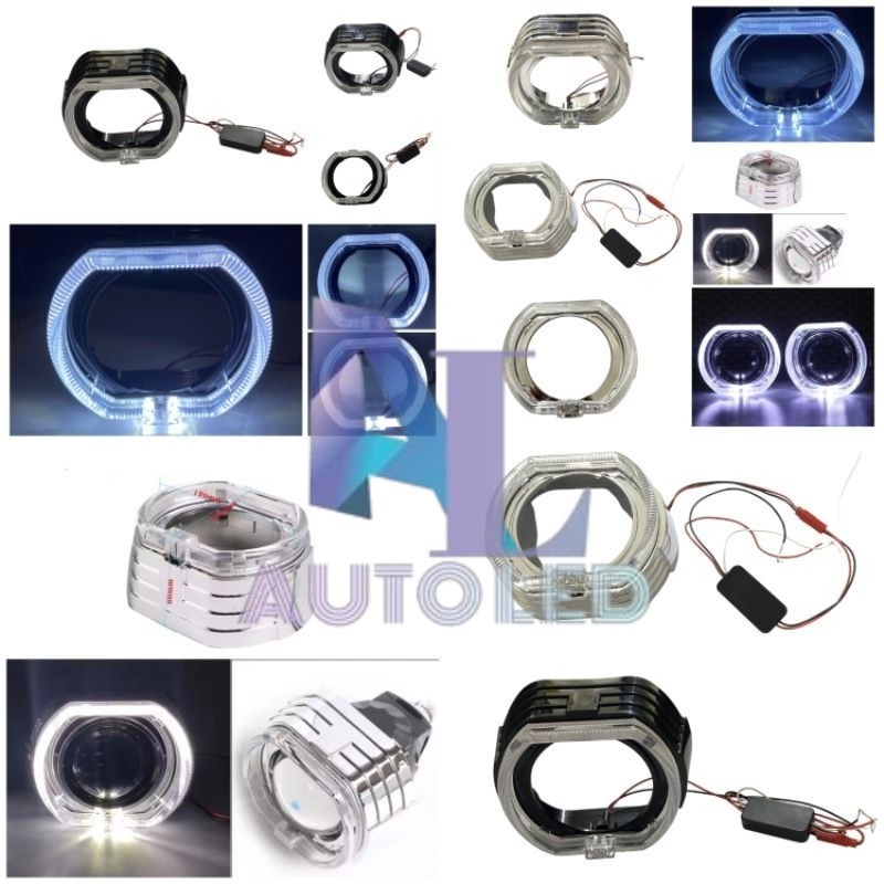 Shroud BMW Lampu Biled Cover Lampu Biled PNP 2.5 Inch 3.0 Inch Pemasangan Tinggal Klik