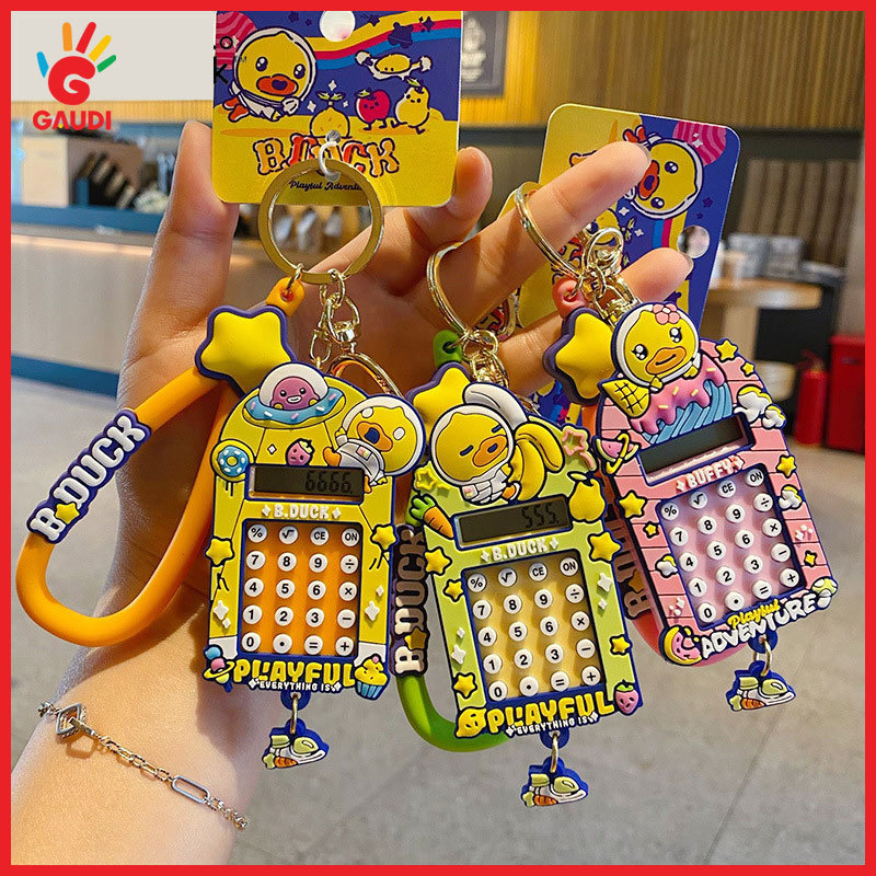 Gaudi Gantungan Kunci Mobil B.Duck Bentuk Komputer Lucu untuk Gantungan Tas