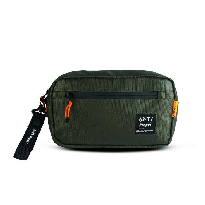 s b ANT PROJECT - Tas Handlebar Bag TROY 3in Bisa Selempang - Hijaul