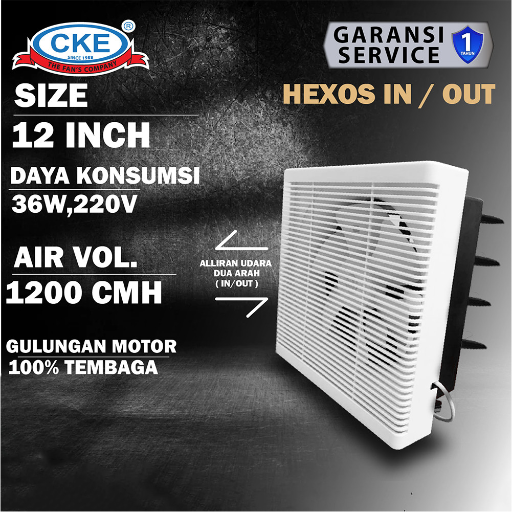 Exhaust Fan Dinding 12 Wall (Dinding) Exhaust Ventilating Fan