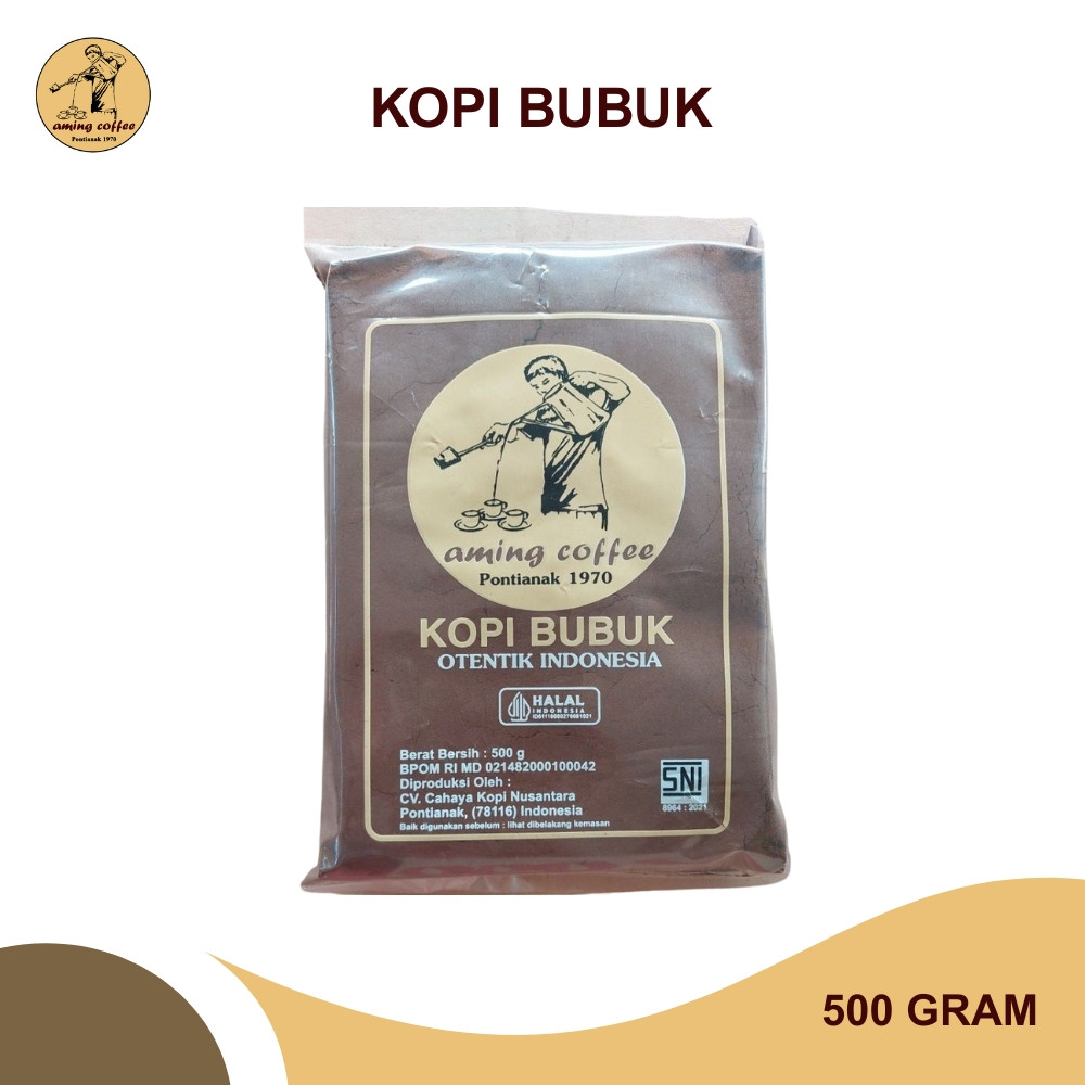 AMING COFFEE - Kopi Bubuk Pontianak - 500 Gram