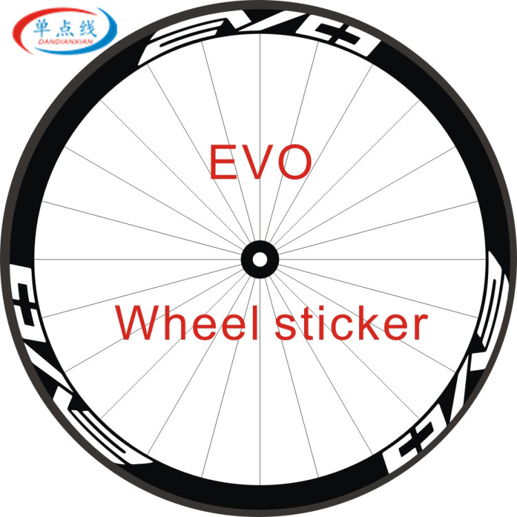 12pics/2Wheels/set Road Bike 700c  Wheel Stickers Racing Wheel Rim Decorative Stickers Bike Wheel St