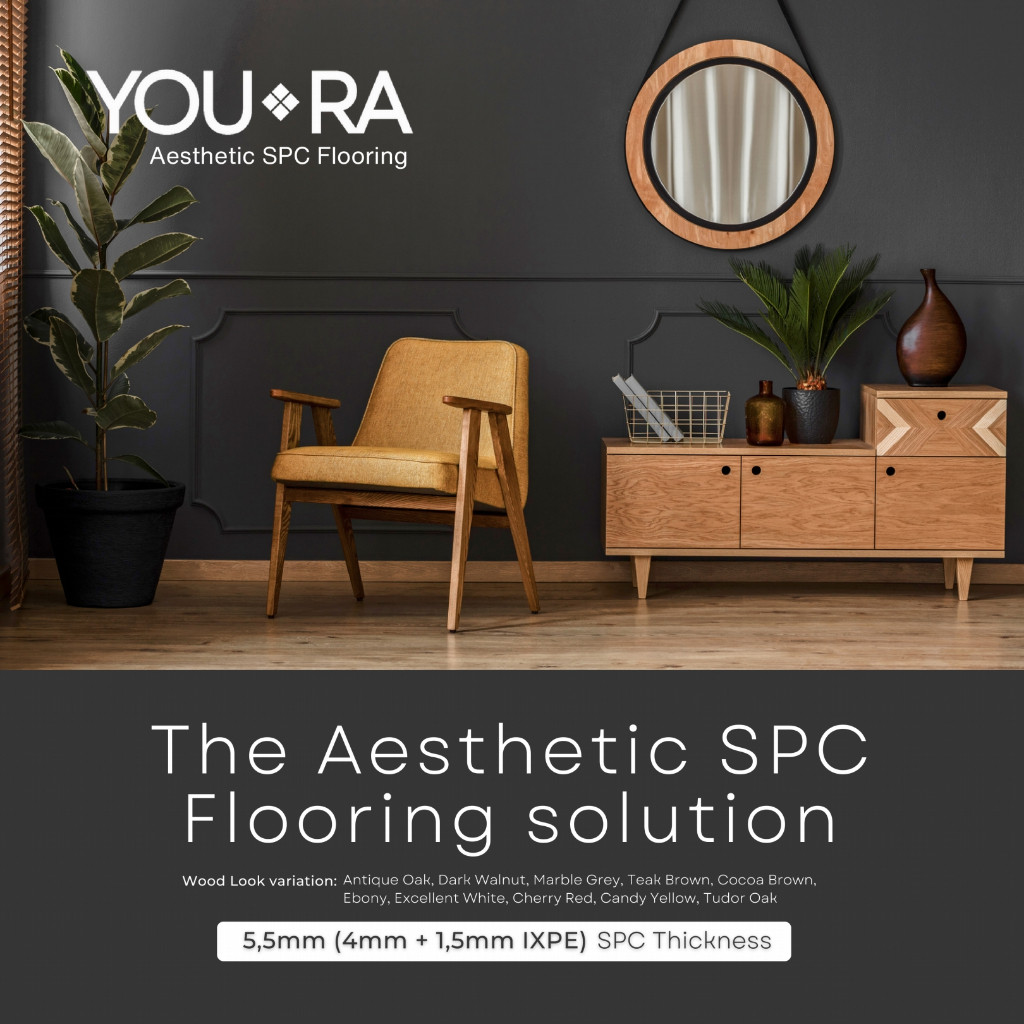 SPC CLICK You Ra / Lantai spc Youra 5,5mm ixpe box (2,23 m2) / Youra SPC Vinyl Klik