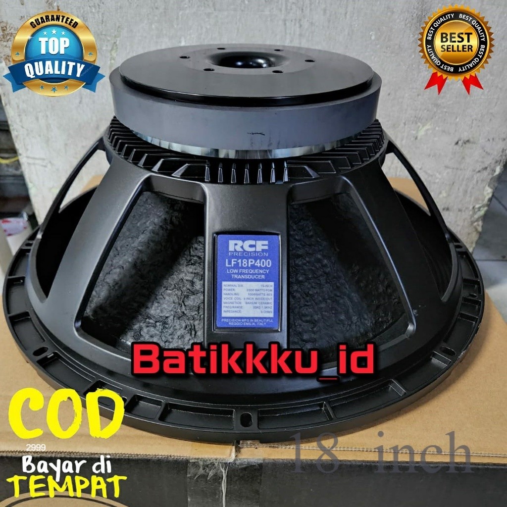 Speaker Komponen RCF LFP400 LF  P 400 GRADE A  INCH LF P400