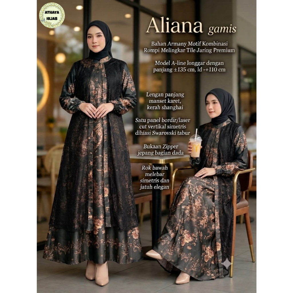 0107    DELIMA ALIANA GAMIS by ATHAYA FASHION   // ONESTUFF