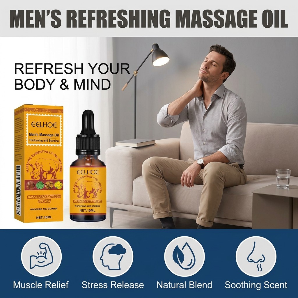 Minyak Pijat Pria untuk Perawatan Tubuh dan Stamina - Minyak Pijat Relaksasi Pria Setelah Aktivitas
