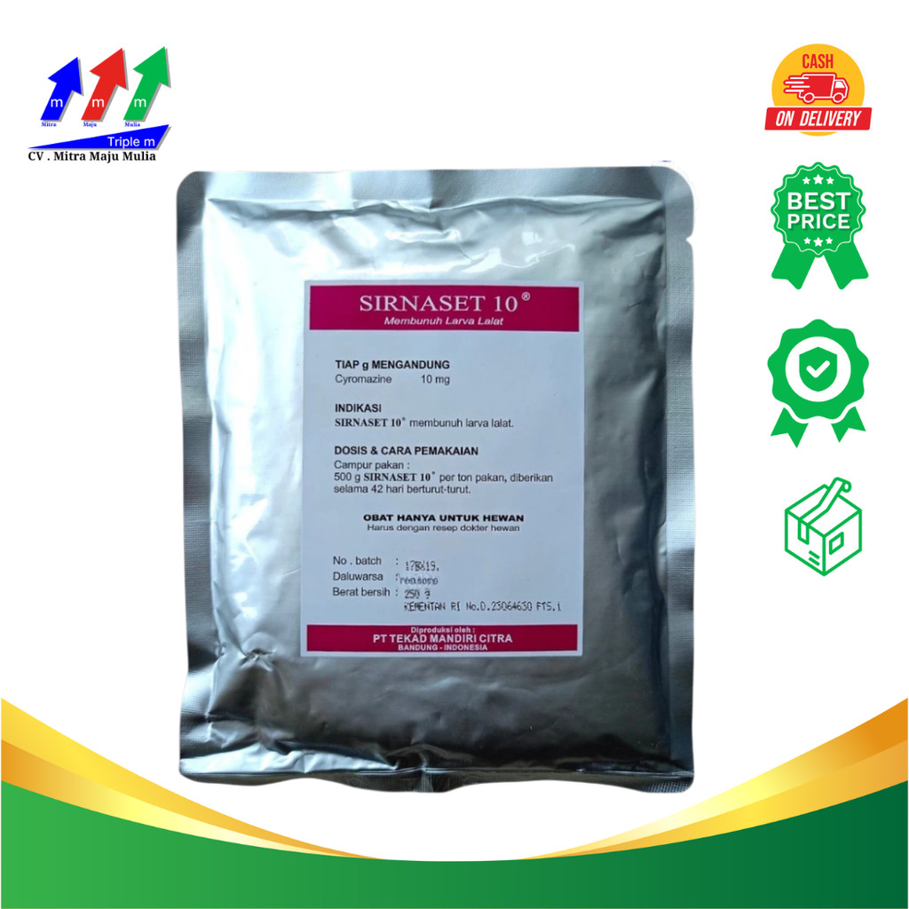 SIRNASET 10 250 GRAM - OBAT LARVA LALAT