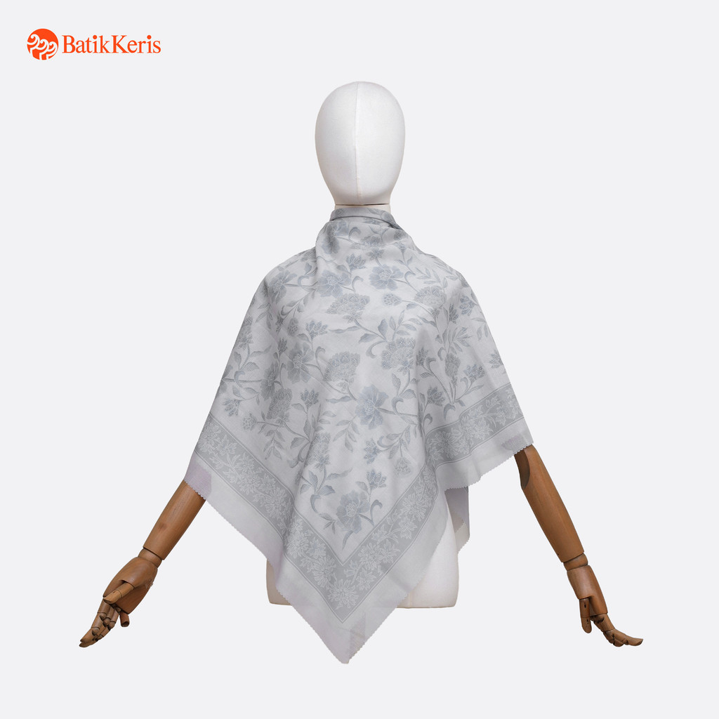 Batik Keris Scarf Persegi Motif Kusuma Rengganis + Box