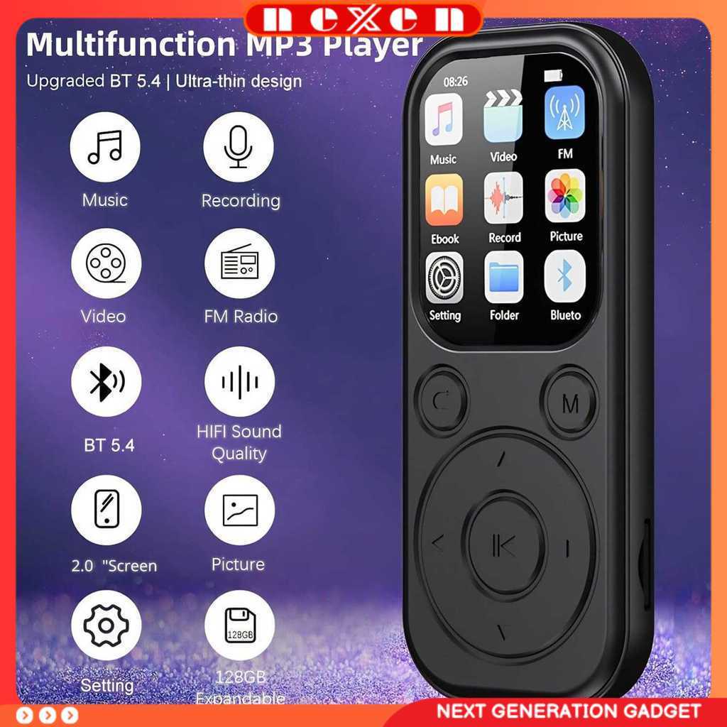 MP3 Digital Audio Player HiFi Bluetooth MP4 2 Inch 210mAh - SD-09