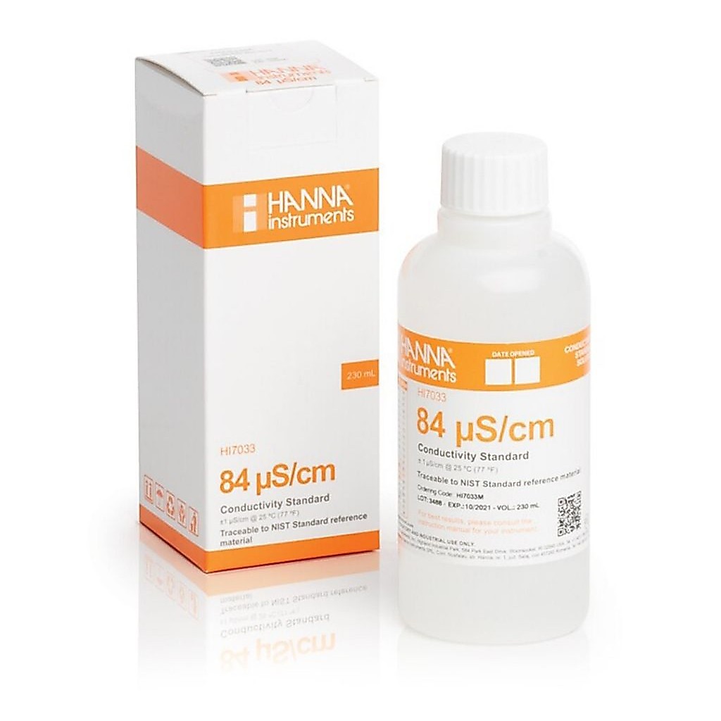 Hanna HI 7033/1L 84 uS/cm Conductivity Standard 1000 mL HI 7033/1L