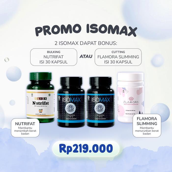 Suplemen Penambah Massa Otot Isomax  Suplemen Gym Fitness Pria Wanita - ISOMAX 2 BTL