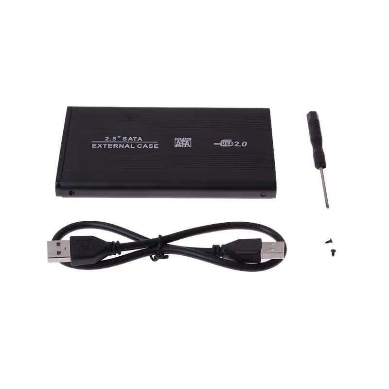 USB2.0 Hard Drive Disk Enclosure HDD External Box Case Caddy 2.5" IDE HDD For Desktop Computer PC