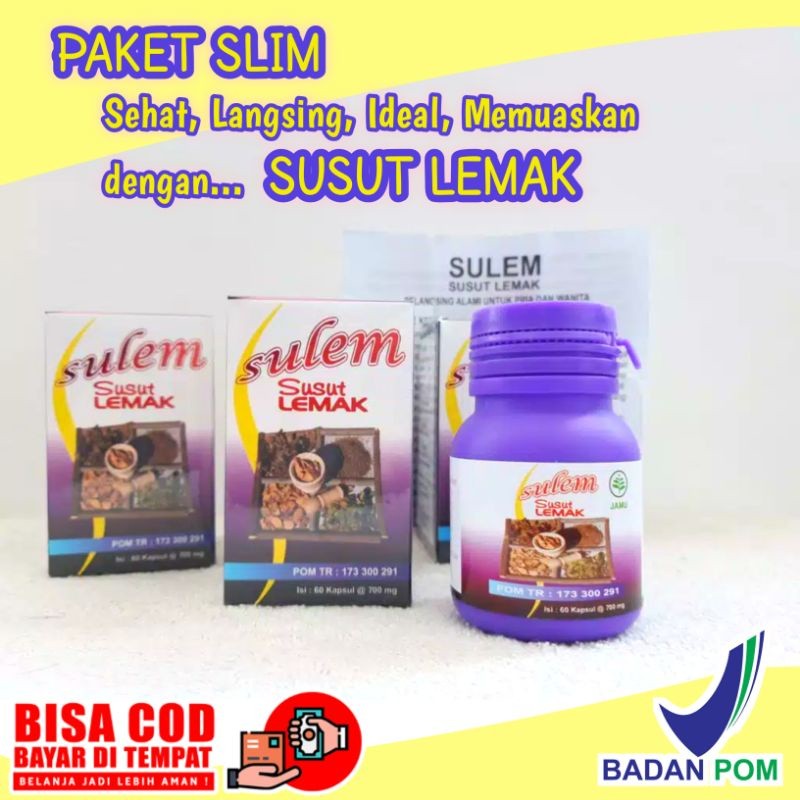 (SULEM) 100% ASLI  KAPSUL PELANGSING sulem 60kapsul