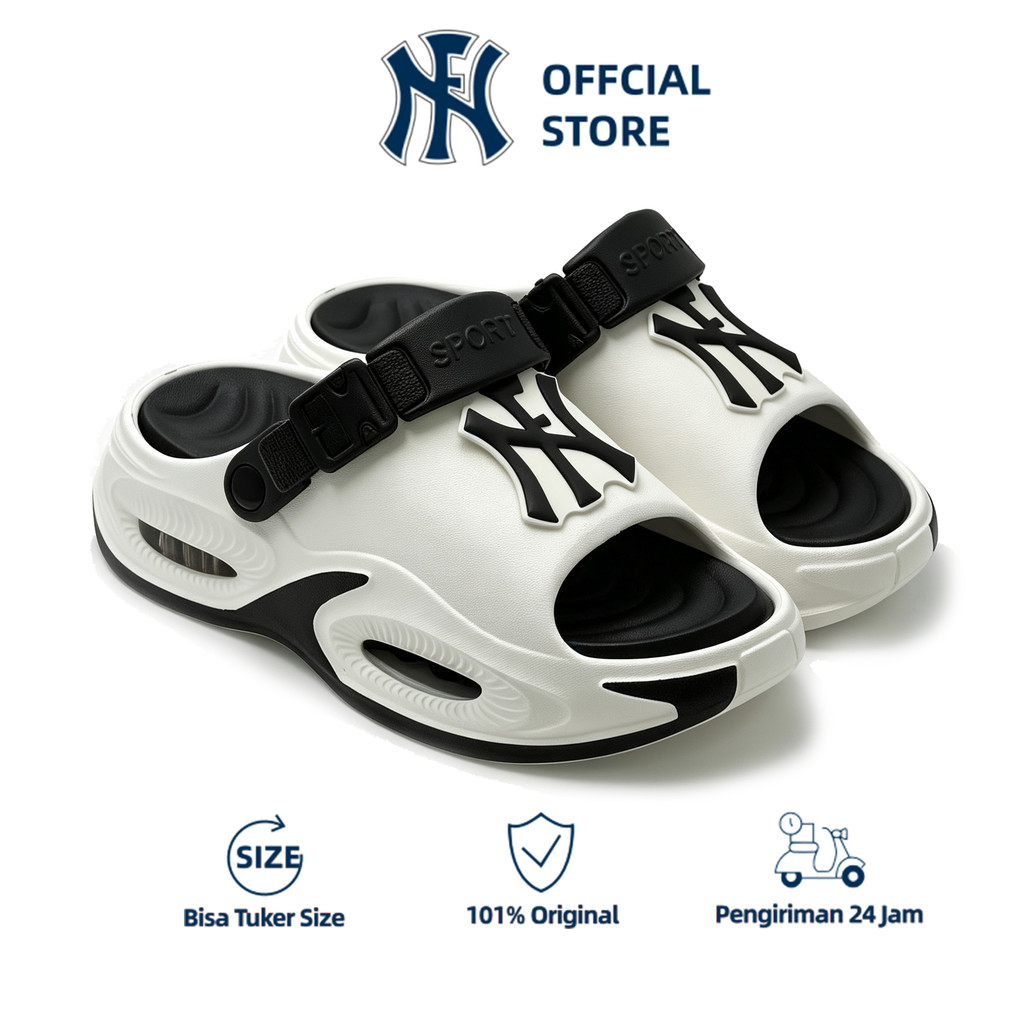 NF sandal pria tebal anti slip empuk karet original EVA Sandal olahraga insole bantalan udara anti g