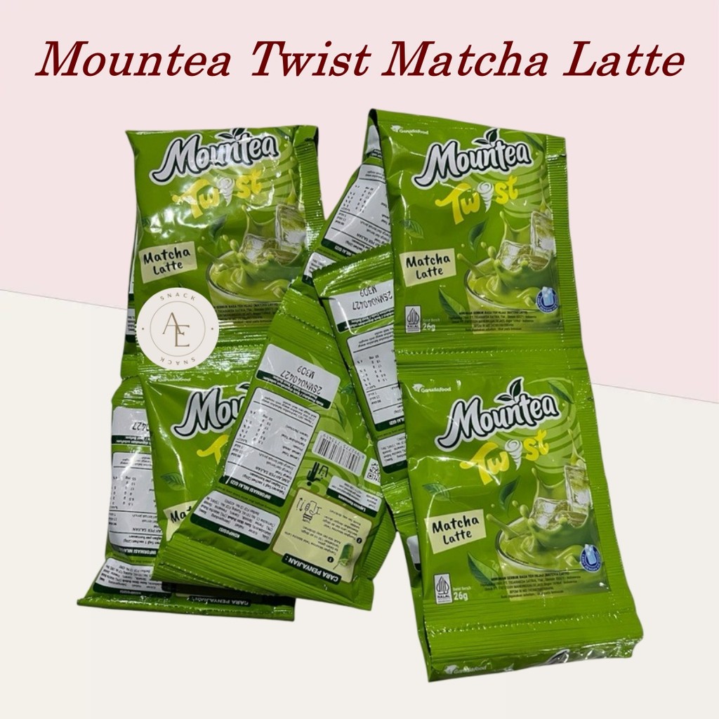 Mountea Twist Minuman Rasa Matcha Renceng 26 gram