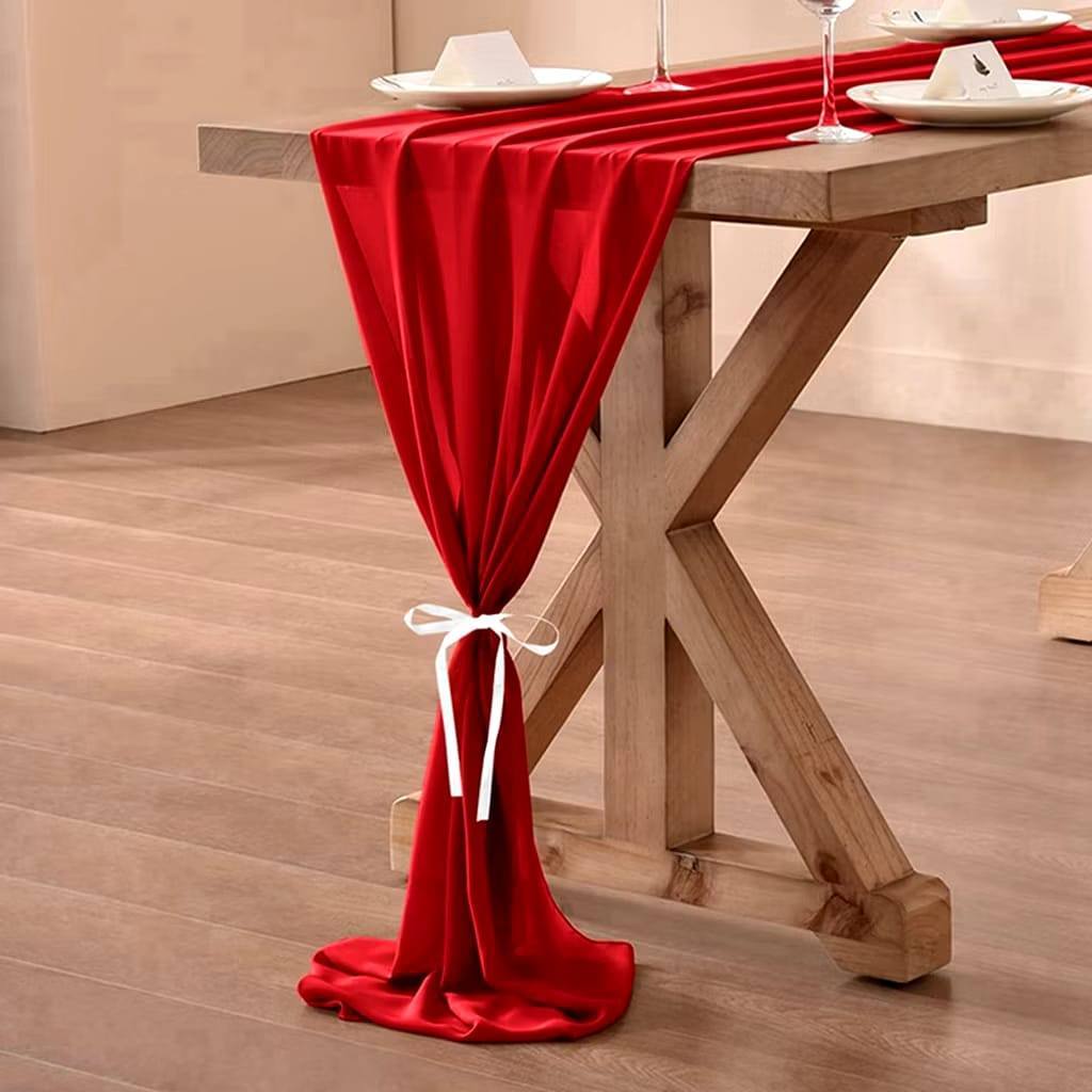 Taplak meja silk runner table panjang 250cm lebar 60cm NB891