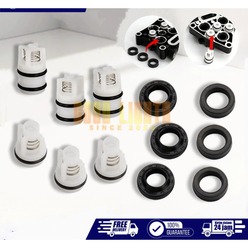 Sparepart Jet Cleaner High Pressure 12pcs Oil Seal Water Seal Inlet Valve Outlet Valve Jet Cleaner
