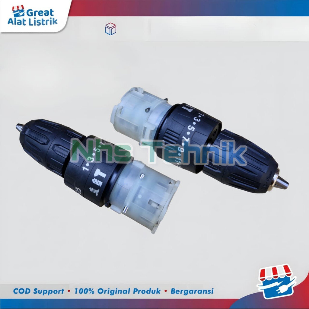 ALIANSHOP GEARBOX + CHUCK 10MM 3 MODE BOR CORDLESS IMPACT GEARBOX BOR IMPACT DRILL SET