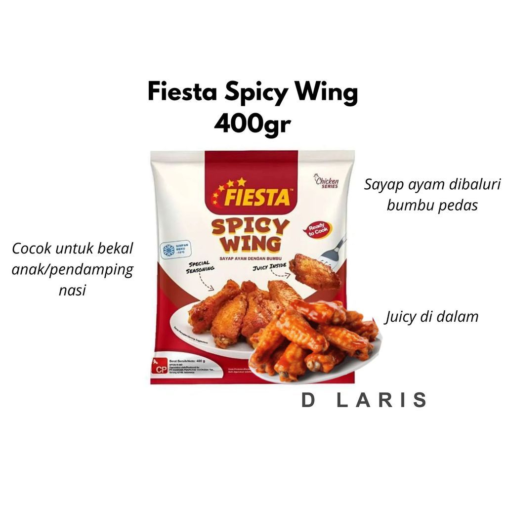 Nugget Ayam Fiesta Spicy Wing 400gr Sayap Ayam Pedas