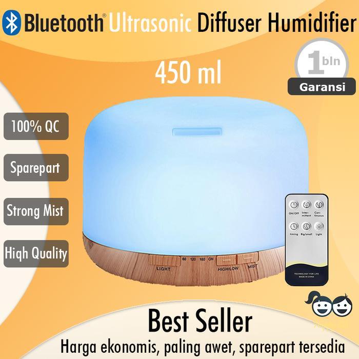 Humidifier Diffuser Aroma Terapi Ultrasonic Bluetooth Essential Oil - TanpaSpeaker