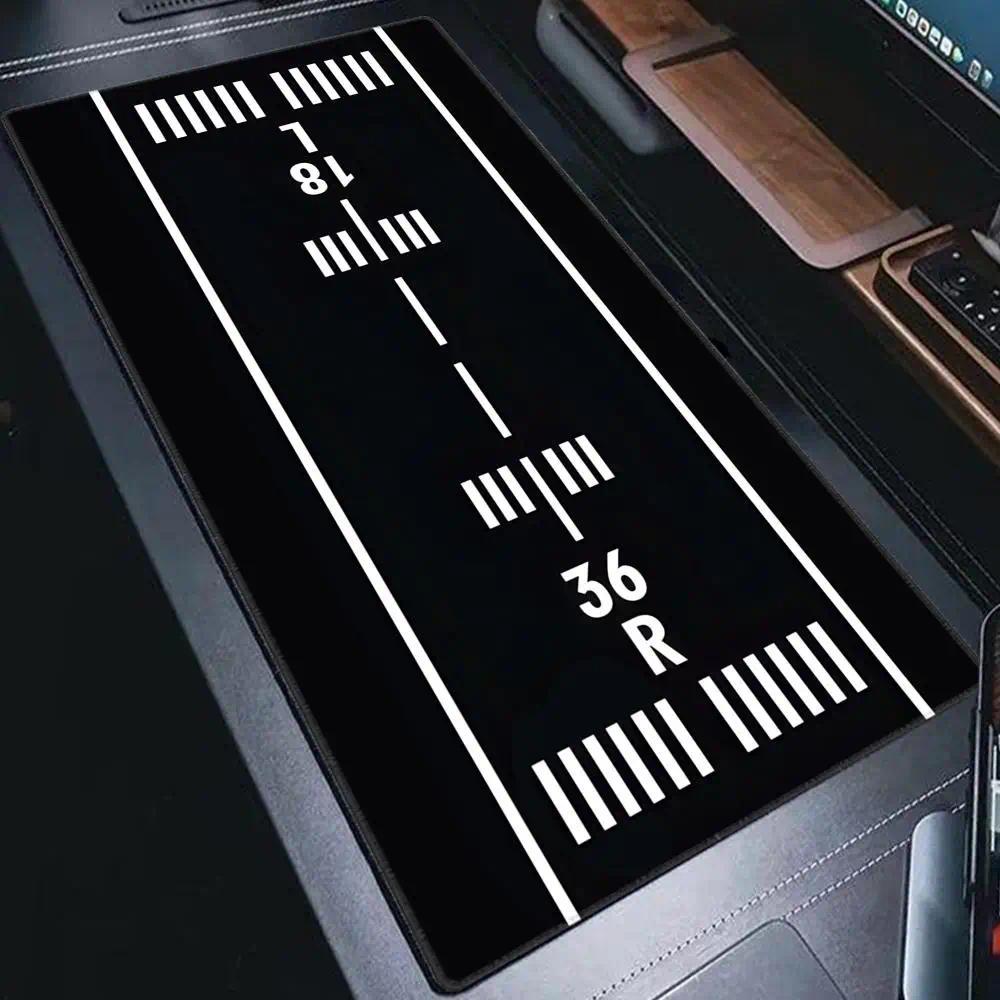 Airport Runway Desk Mat Mouse Pad Parking Apron Aviation Model Cushion Slide Large XXL Gaming Deskma