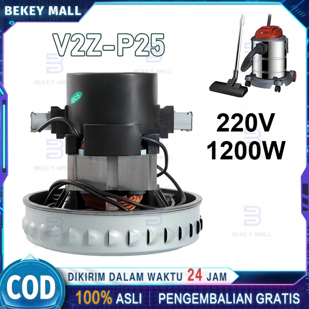 COD Motor Pengganti Vacuum Cleaner BEKEY JN-202 1200W Wet Dry Serbaguna